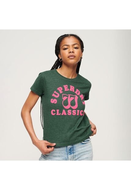 Superdry Camiseta Manga Corta Graphic Para Mujer Archive Neon Superdry
