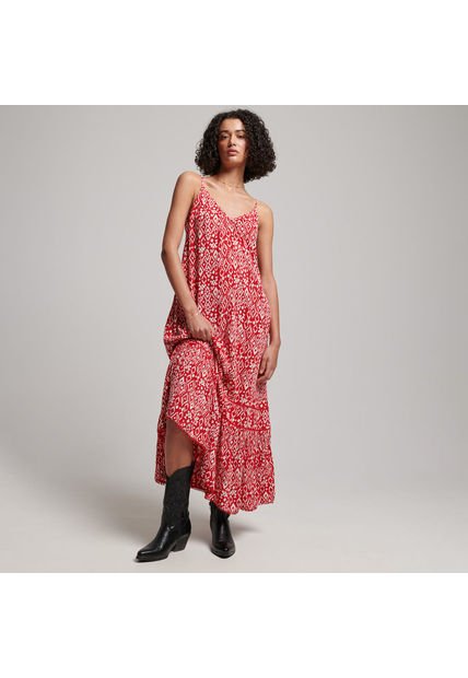 Superdry Vestido Largo Para Mujer Vintage Beach Cami Superdry