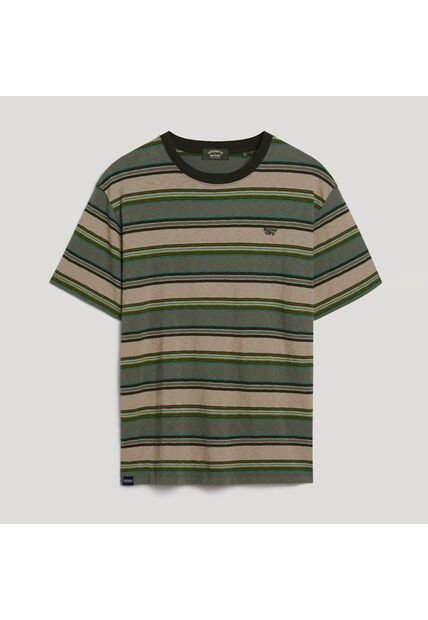 Superdry Camiseta Manga Corta Para Hombre Relaxed Fit Stripe Superdry