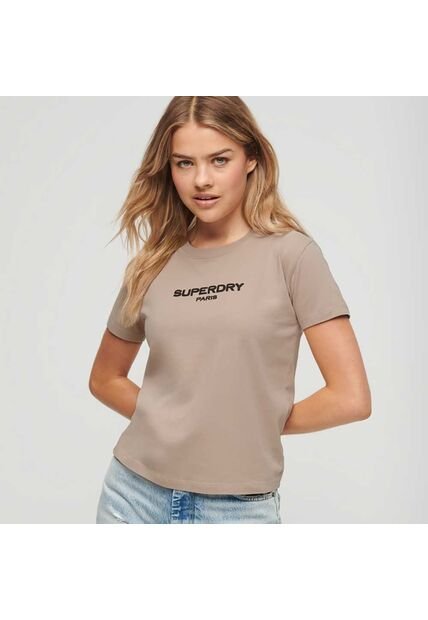 Superdry Camiseta Para Mujer Sport Luxe Graphic Fitted Superdry