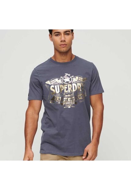 Superdry Camiseta Para Hombre Metallic Workwear Graphic Superdry