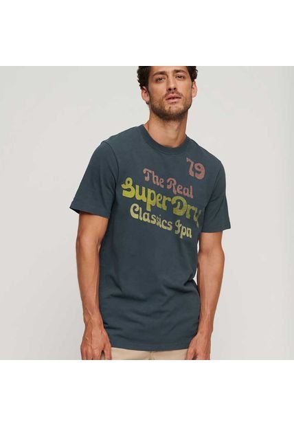 Superdry Camiseta Para Hombre Trade Script Graphic Superdry