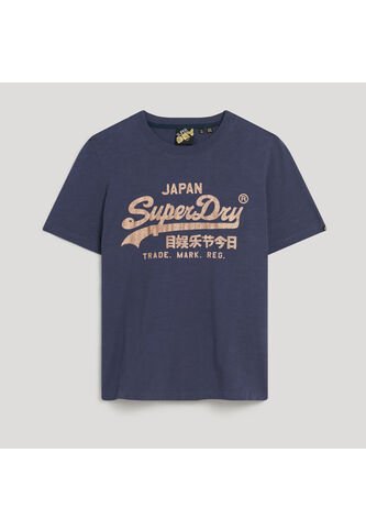 Superdry Camiseta Para Mujer Metallic Vl Relaxed Superdry Superdry