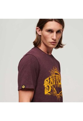 Superdry Camiseta Para Hombre 70'S Lo-Fi Graphic Band Tee Superdry