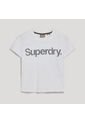 Superdry Camiseta Manga Corta Para Mujer Core Logo City Fitted Tee Superdry de Superdry