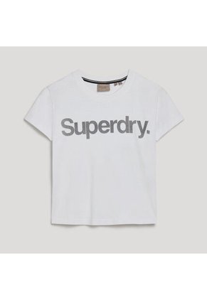 Superdry Camiseta Manga Corta Para Mujer Core Logo City Fitted Tee Superdry