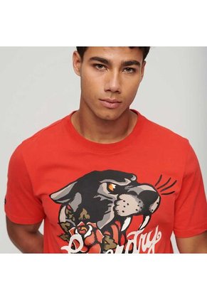 Superdry Camiseta Para Hombre Tattoo Script Graphic Superdry