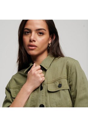 Superdry Chaqueta Casual Para Mujer Cotton Belted Safari Superdry