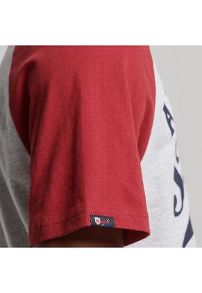 Superdry Camiseta Para Hombre Vintage Home Run Raglan Superdry