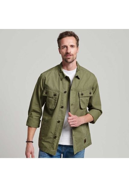 Superdry Camisa Manga Larga Para Hombre Vintage Combat Superdry