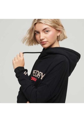 Superdry Buzo Cerrado Para Mujer Sportswear Logo Boxy Superdry
