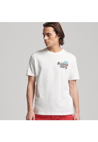 Superdry Camiseta Para Hombre Vintage Cali Stripe Tee Superdry Superdry