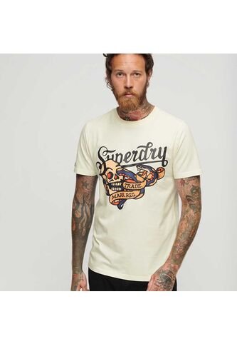 Superdry Camiseta Para Hombre Tattoo Script Graphic Superdry Superdry