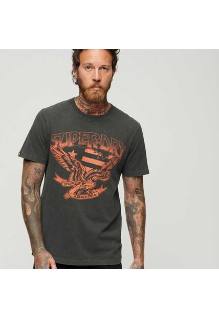 Superdry Camiseta Para Hombre 70'S Lo-Fi Graphic Band Tee Superdry