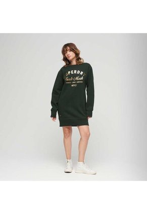 Superdry Vestido Medio Para Mujer Luxe Metallic Superdry
