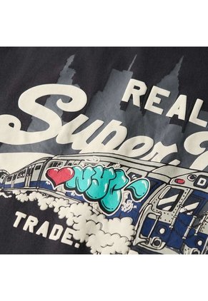 Superdry Camiseta Manga Corta Para Hombre New York Vl Graphic T Shirt Superdry