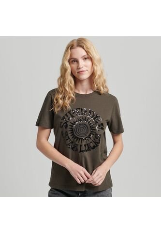 Superdry Camiseta Manga Corta Para Mujer Vintage Ellish Tee Superdry Superdry