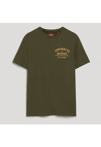 Superdry Camiseta Manga Corta Para Hombre Workwear Flock Graphic Superdry Superdry