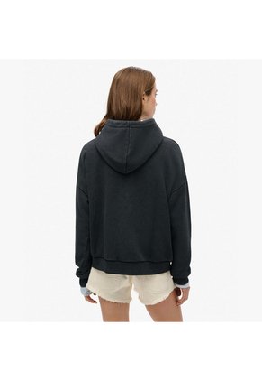 Superdry Buzo Cerrado Para Mujer Vl Metallic Relaxed Hood Superdry