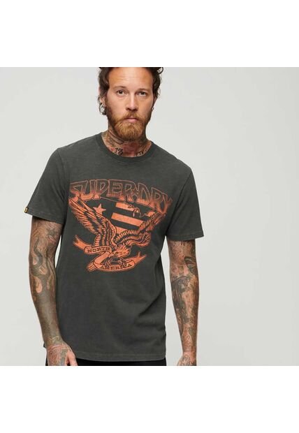 Superdry Camiseta Para Hombre 70'S Lo-Fi Graphic Band Tee Superdry
