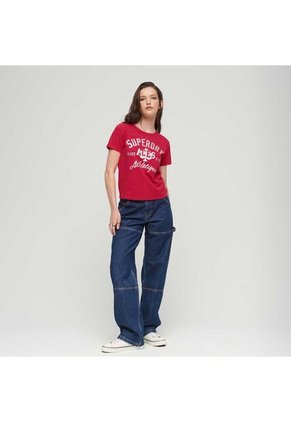 Superdry Camiseta Para Mujer College Scripted Graphic Superdry