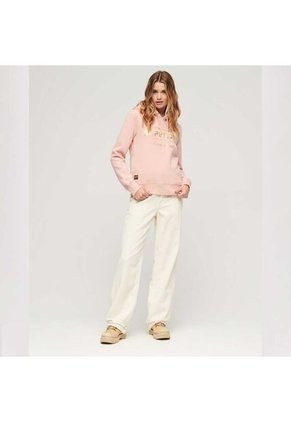 Superdry Buzo Cerrado Para Mujer Luxe Metallic Logo Superdry