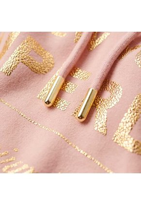 Superdry Buzo Cerrado Para Mujer Luxe Metallic Logo Superdry