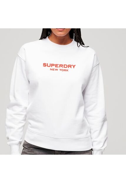 Superdry Buzo Cerrado Para Mujer Sport Luxe Loose Crew Sweat Superdry