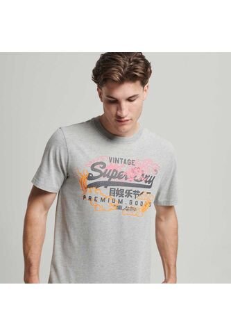 Superdry Camiseta Para Hombre Vintage Vl Narrative Tee Superdry Superdry