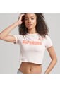 Superdry Camiseta Manga Corta Para Mujer Code Graphic Tiny Tee Superdry de Superdry
