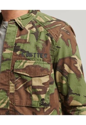 Superdry Camisa Manga Larga Para Hombre Vintage Patched Military Superdry 52310