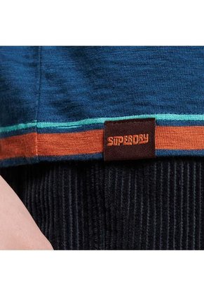 Superdry Camiseta Para Hombre Vintage Textured Stripe Superdry