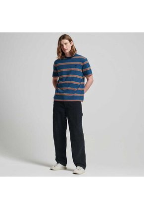 Superdry Camiseta Para Hombre Vintage Textured Stripe Superdry