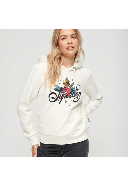 Superdry Buzo Cerrado Para Mujer Tattoo Script Graphic Superdry