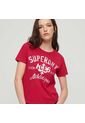 Superdry Camiseta Para Mujer College Scripted Graphic Superdry de Superdry