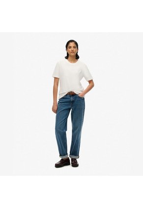 Superdry Camiseta Manga Corta Para Mujer Essential Logo Emb Tee Superdry