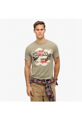 Superdry Camiseta Manga Corta Para Hombre Vl Tokyo Relaxed Tee Superdry Superdry