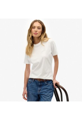 Superdry Camiseta Manga Corta Para Mujer Essential Logo Emb Tee Superdry