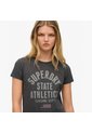 Superdry Camiseta Manga Corta Para Mujer Ath Graphic Fitted Tee Superdry de Superdry