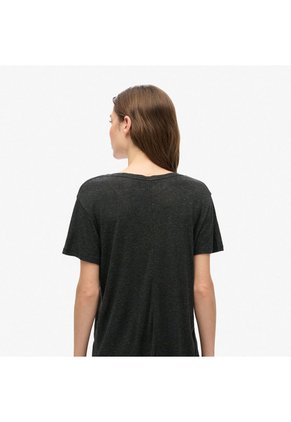Superdry Camiseta Manga Corta Para Mujer Studios Slub Emb Vee Tee Superdry