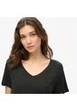 Superdry Camiseta Manga Corta Para Mujer Studios Slub Emb Vee Tee Superdry de Superdry