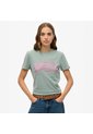 Superdry Camiseta Manga Corta Para Mujer Vl Rhinestone Slim Tee Superdry de Superdry