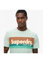 Superdry Camiseta Manga Corta Para Hombre Terrain Logo Stripe Relxed Tee Superdry de Superdry