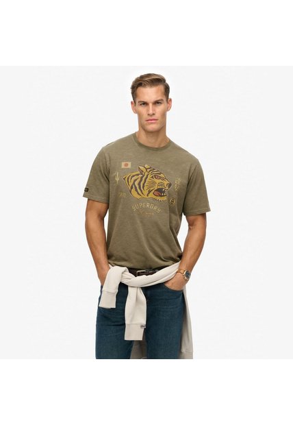 Superdry Camiseta Manga Corta Para Hombre Campaign Souvenir Loose Tee Superdry