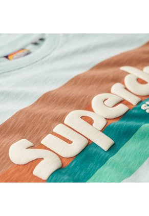 Superdry Camiseta Manga Corta Para Hombre Terrain Logo Stripe Relxed Tee Superdry