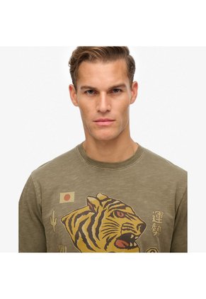 Superdry Camiseta Manga Corta Para Hombre Campaign Souvenir Loose Tee Superdry