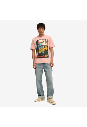 Superdry Camiseta Manga Corta Para Hombre Travel Postcard Graphic Tee Superdry