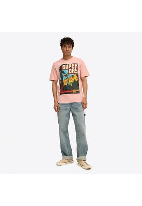Superdry Camiseta Manga Corta Para Hombre Travel Postcard Graphic Tee Superdry