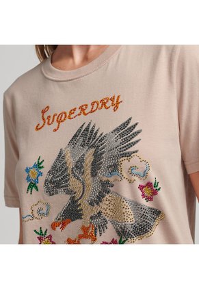 Superdry Camiseta Manga Corta Para Mujer Vintage Suka Graphic Superdry