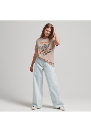 Superdry Camiseta Manga Corta Para Mujer Vintage Suka Graphic Superdry
